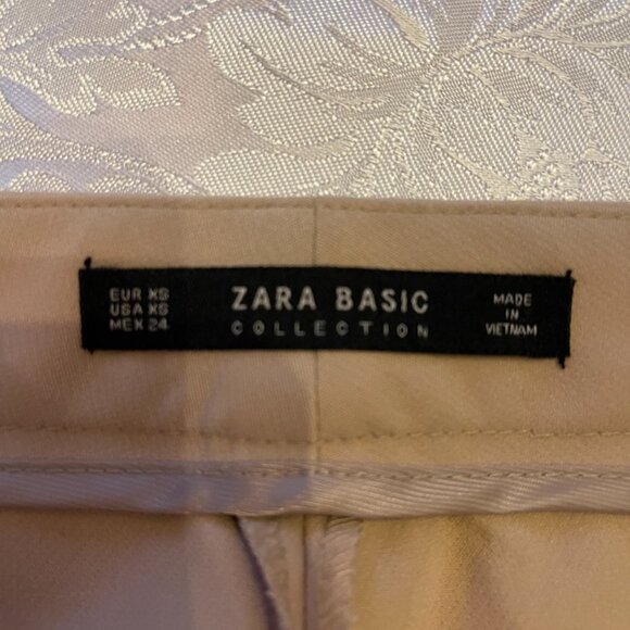 Zara basic beige tan dress pants size XS - Picture 2 of 7